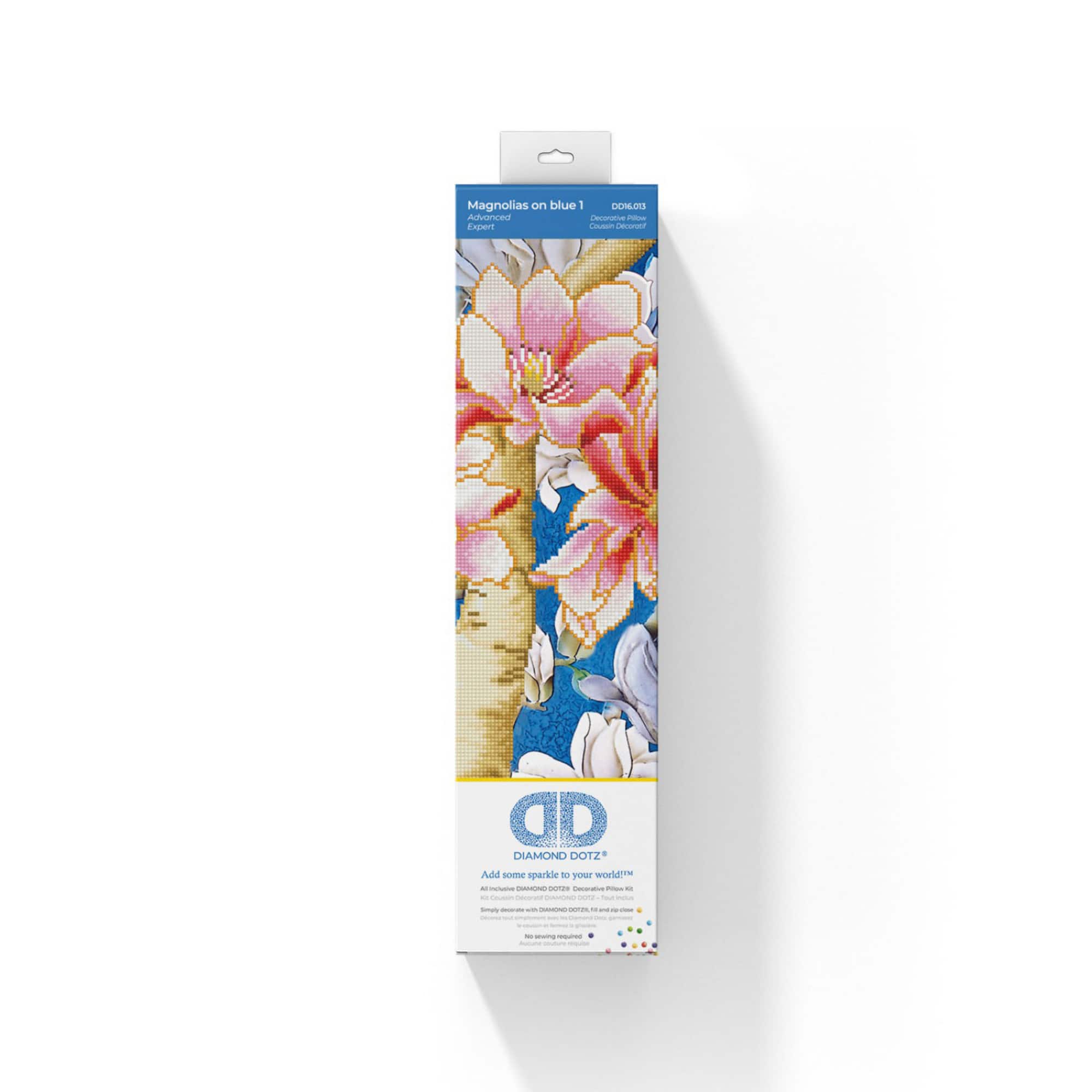 Diamond Dotz® Intermediate Magnolias On Blue Diamond Painting Kit